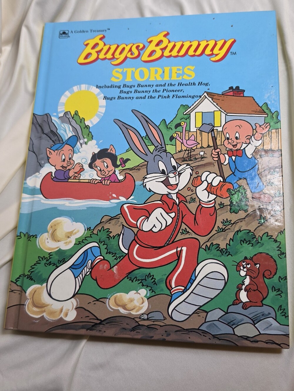 Vintage 1990 Bugs Bunny Stories A Golden Treasury Hardcover Book